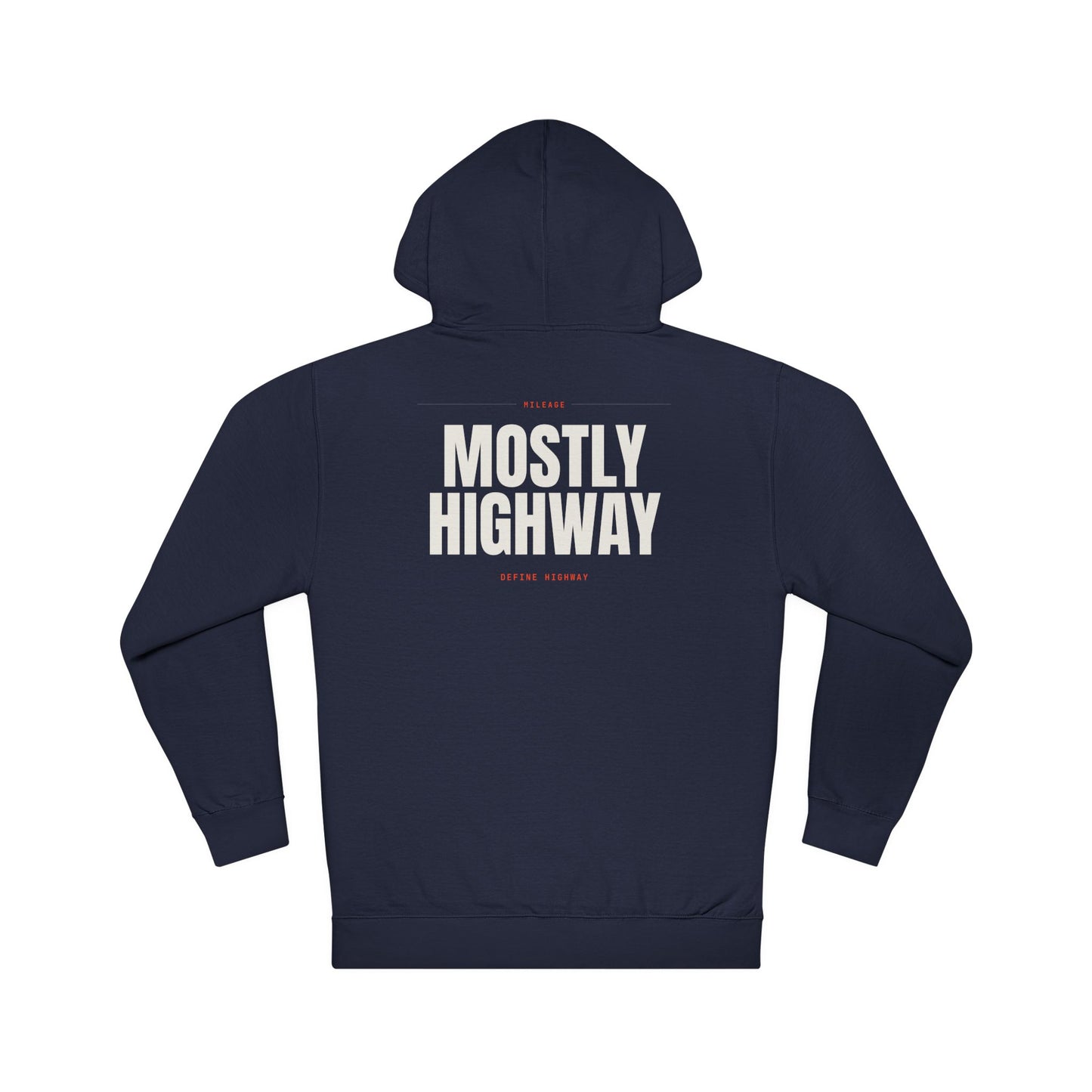 Mostly Highway Hoodie – Vintage Road Trip Graphic Hooded Sweatshirt